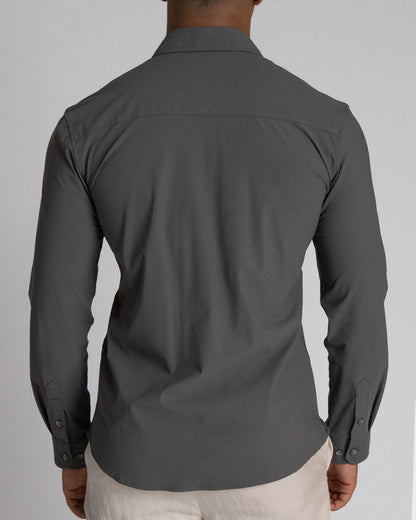 Camisa casual manga larga para hombre