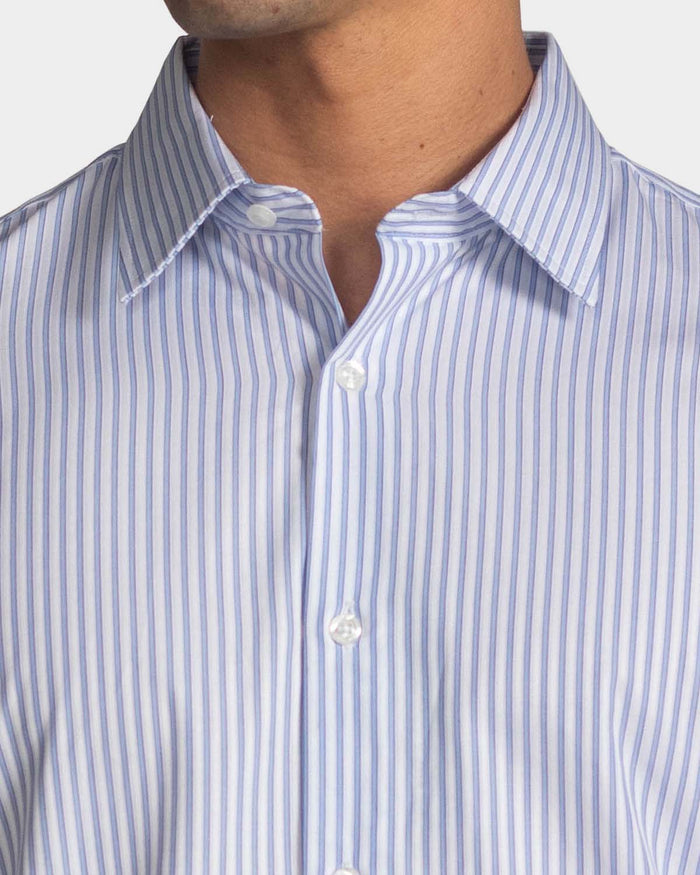 Camisa manga larga para hombre blue