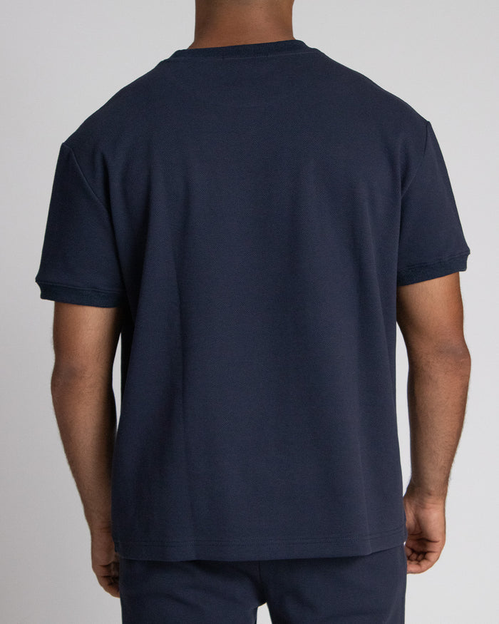 Camiseta fondo entero para hombre azul