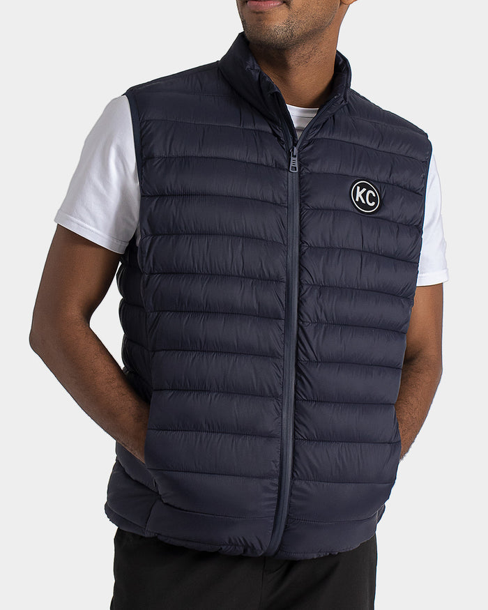 Chaleco casual para hombre azul