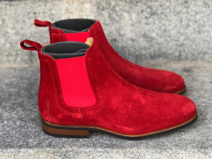 Demo boots - Moema Chelsea Boot Red Suede