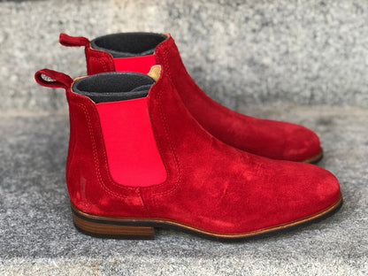 Demo boots - Moema Chelsea Boot Red Suede