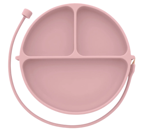 DropLess Plate | Silicone Suction Plate with Utensil Attachment
