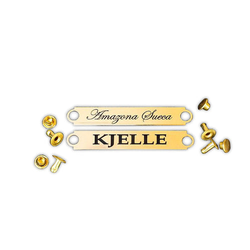 Engraved Name Plate for Accessories 9.5 x 63 mm