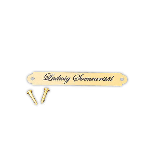 Engraved Name Plates For Saddles 9.5 x 63 mm