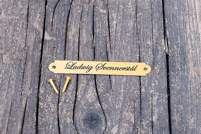 Engraved Name Plates For Saddles 9.5 x 63 mm