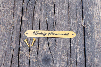 Engraved Name Plates For Saddles 9.5 x 63 mm
