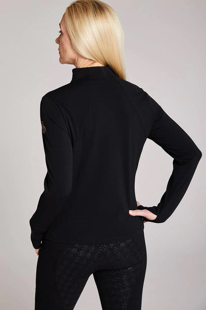Equieire Emily Ladies Long Sleeved Top- Black