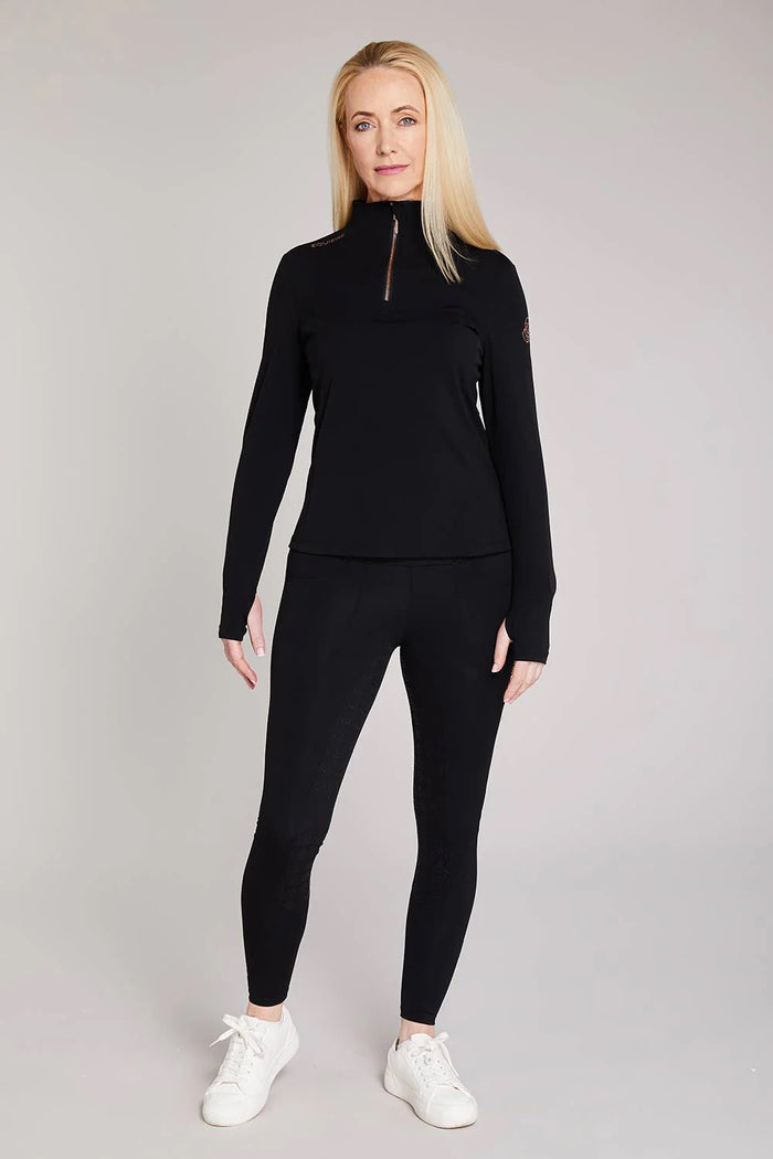Equieire Eve Full Seat Compression Tights- Black