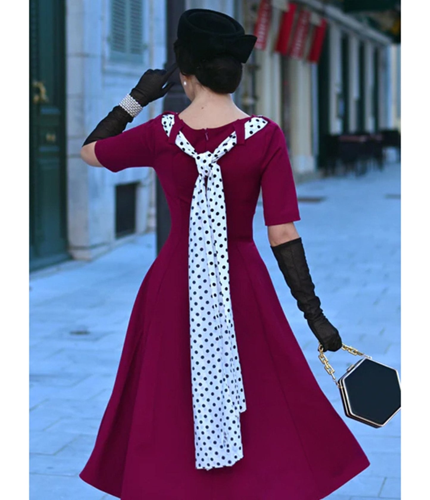Heart My Closet Fuchsia Lucy Swing Dress