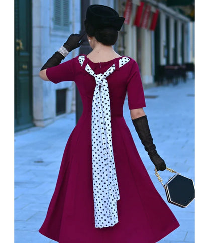 Heart My Closet Fuchsia Lucy Swing Dress