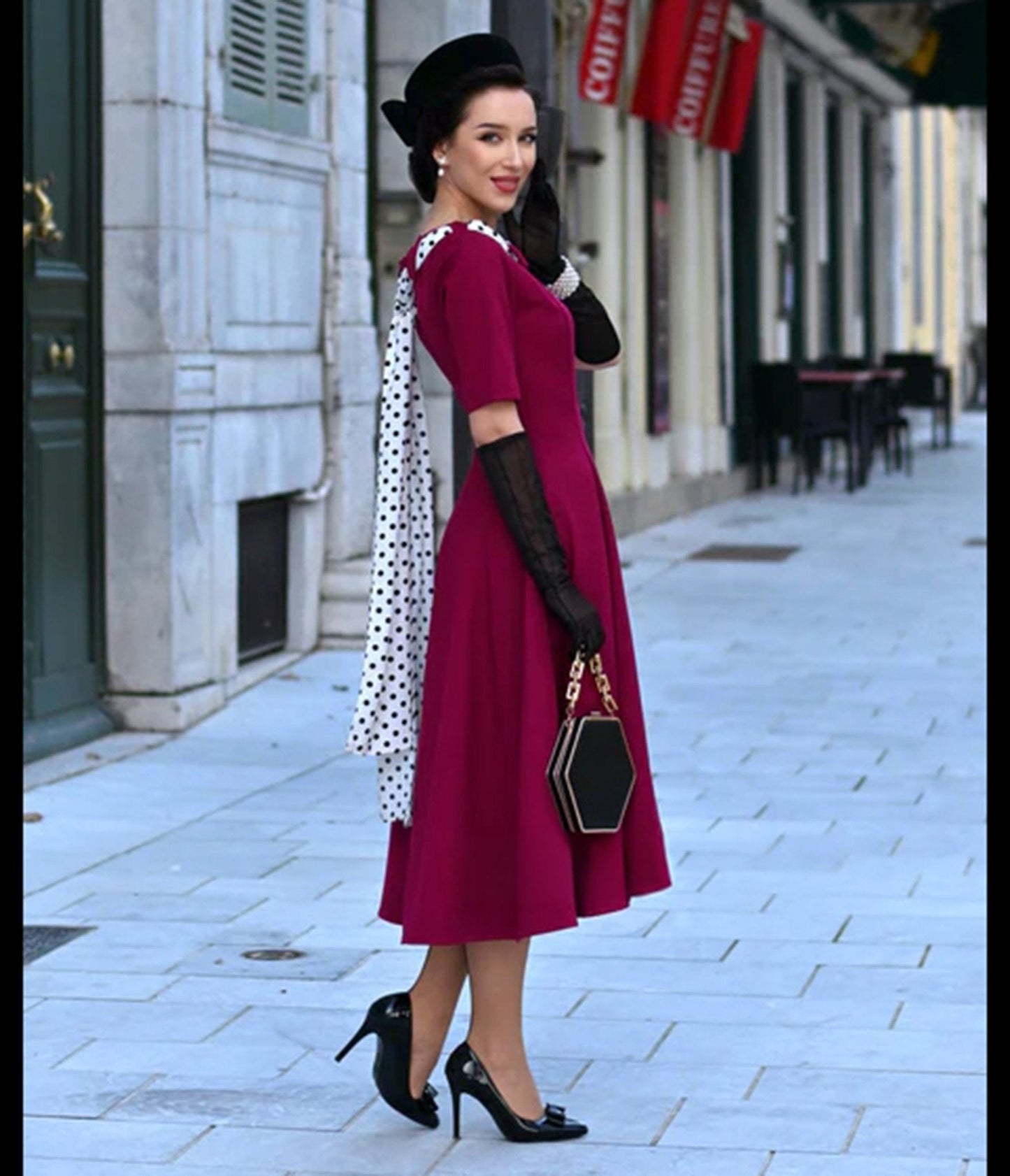 Heart My Closet Fuchsia Lucy Swing Dress