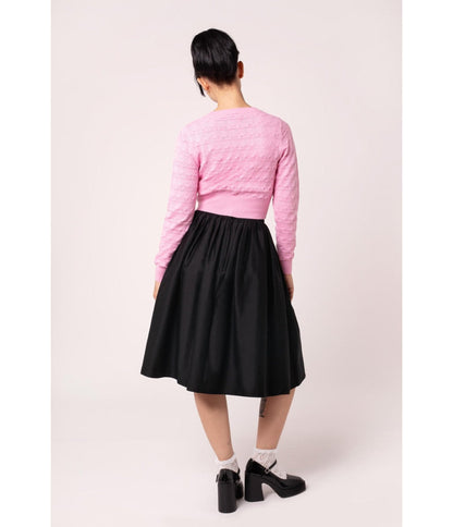 Hell Bunny Black & Red Bow Lucie Swing Skirt