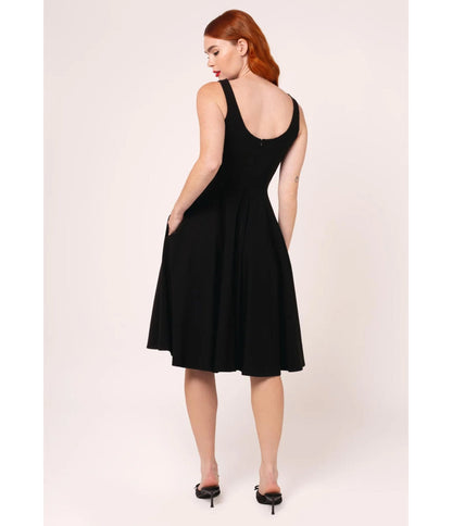 Hell Bunny Black Scorpion Western Swing Dress