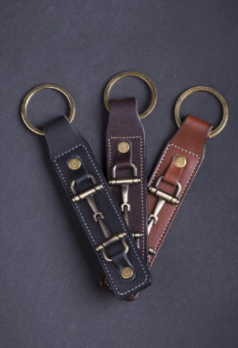Keyring Snaffle Bit in Oakbark