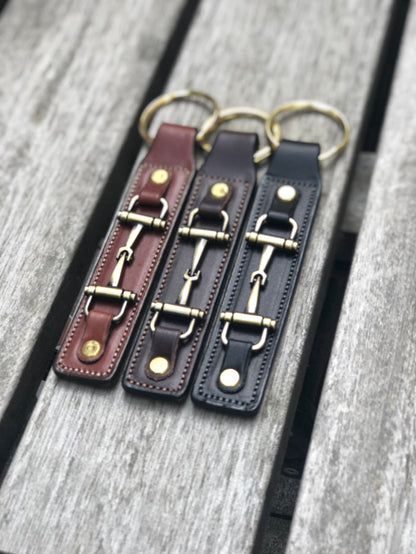 Keyring Snaffle Bit in Oakbark
