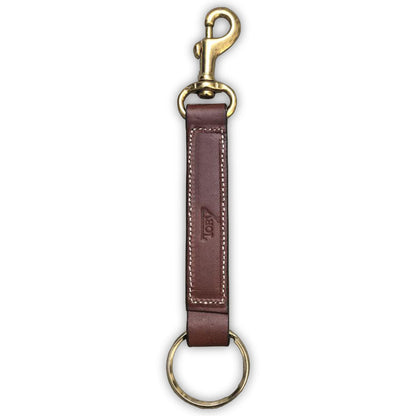 Keyring Strap With Brass Snap in Oakbark