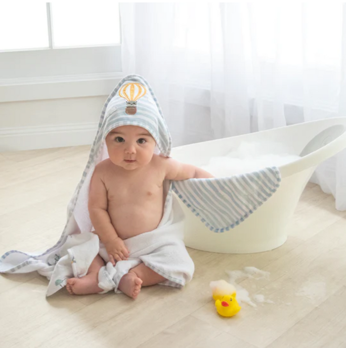 Living Textiles | 5PC Bath Gift Set | Up Up and Away