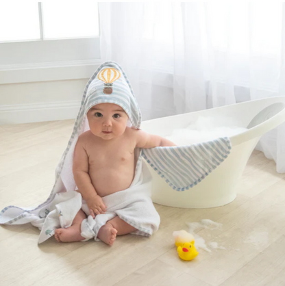 Living Textiles | 5PC Bath Gift Set | Up Up and Away