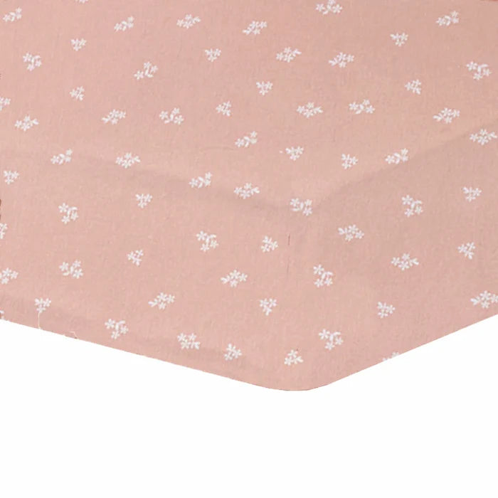 Living Textiles | Cotton Jersey Fitted Sheet | Dusty Rose