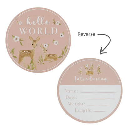 Living Textiles | Hello World Gift Set | Dusty Rose