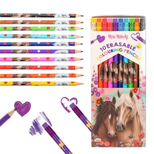 Miss Melody Erasable colouring pencils