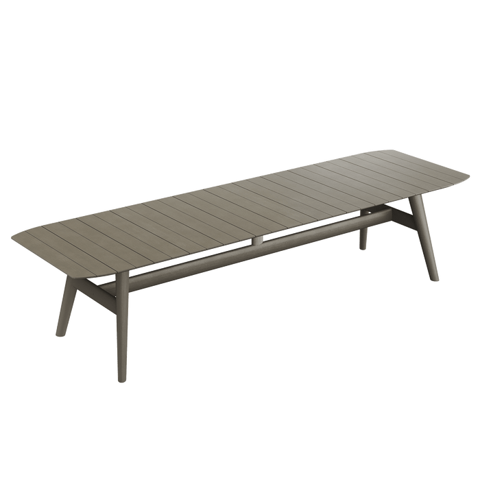 N1 Eight Seater Dining Table Dark Teak Wood