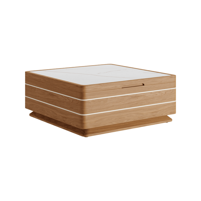 N6 light box shaped coffee table with storage space