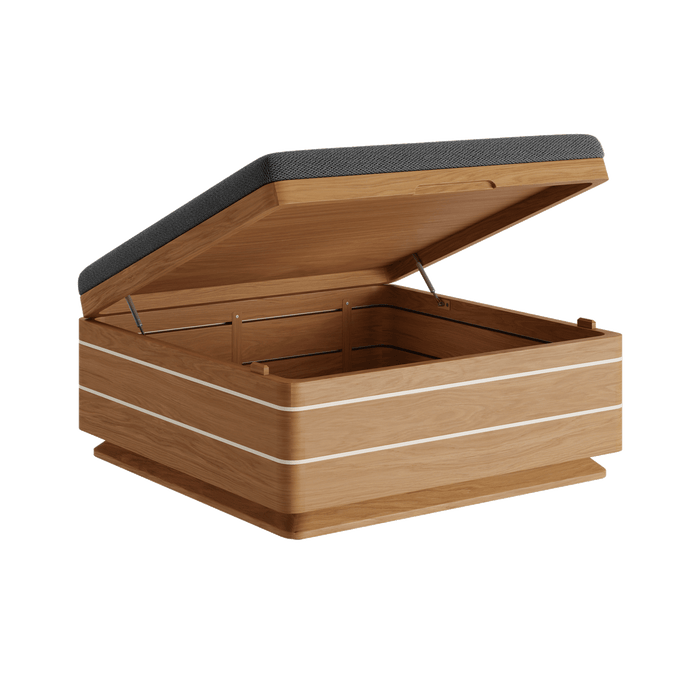 N6 dark footstool outside furniture with storage