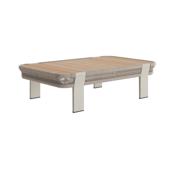 N7 coffee table made with Aluminium & Rope detailing on the side product image for home and garden