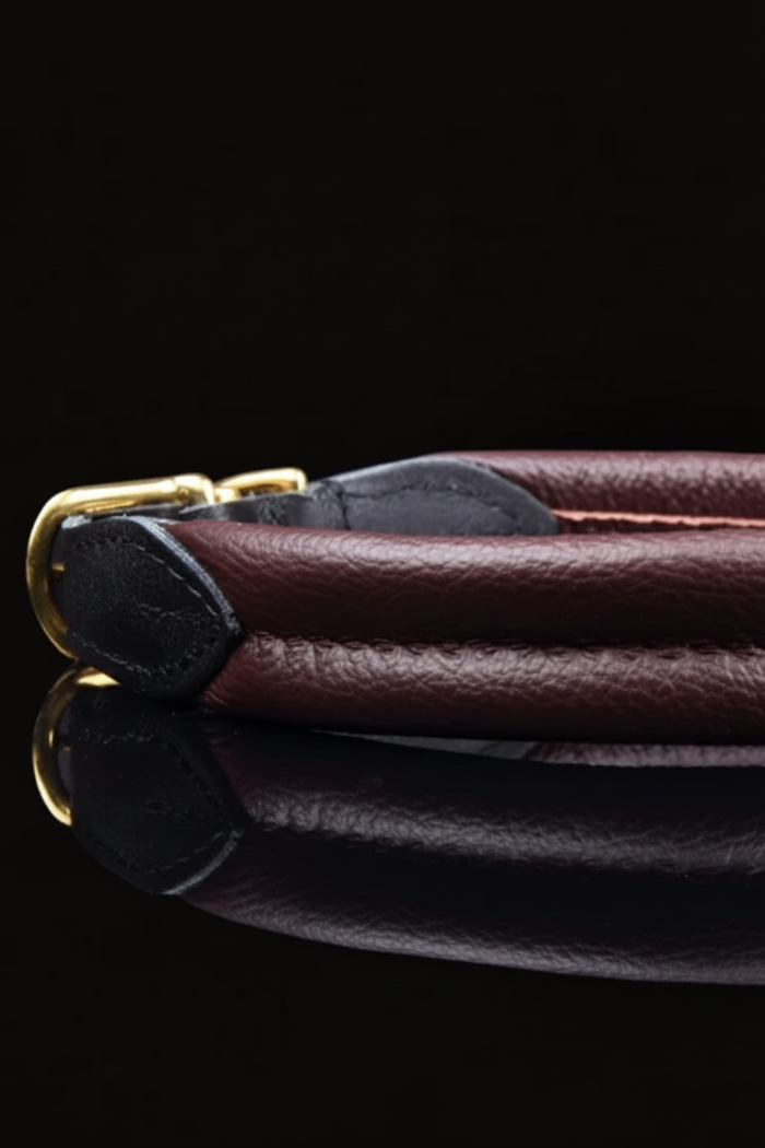 Padded Dog Collar Coffee Brown