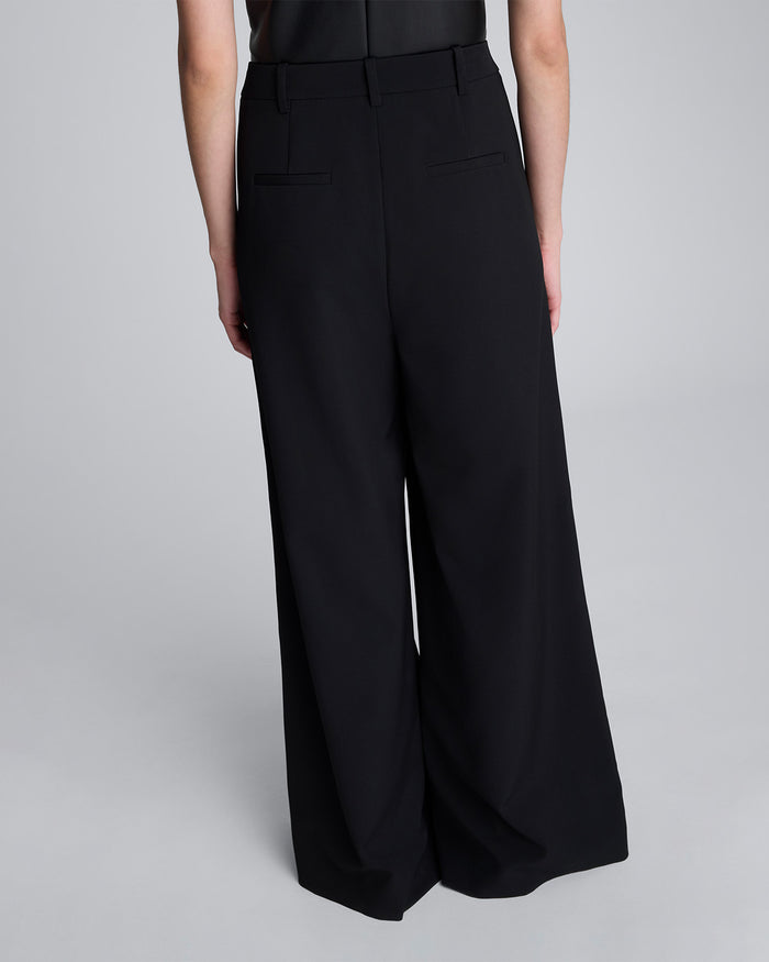 Pantalón de tiro alto para mujer luxe twill