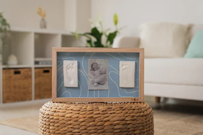 Petit Artichaut | 2 Prints Frame Blue | Abstract