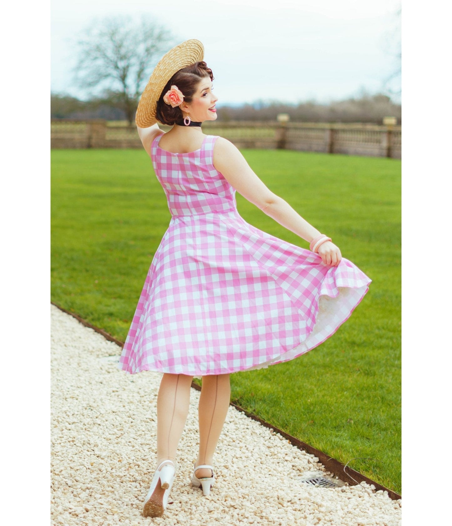 Pink Gingham Meadow Dress