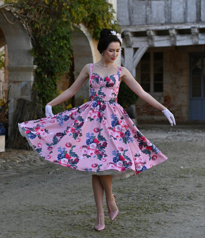Pink Rosabelle Bloom Swing Dress