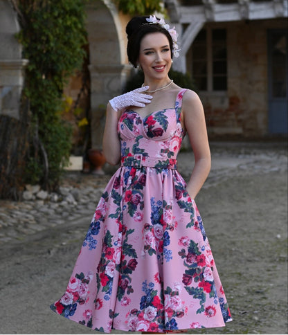 Pink Rosabelle Bloom Swing Dress