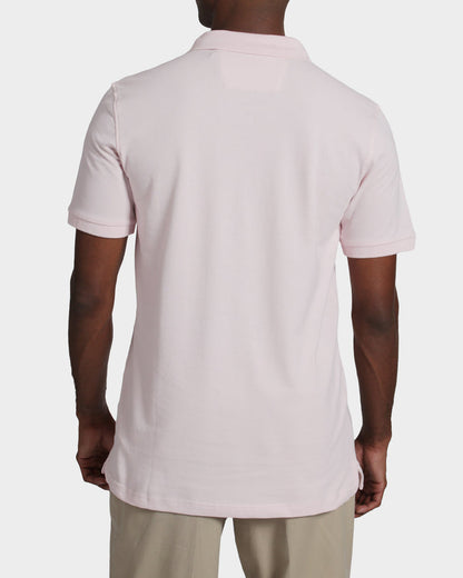 Polo fondo entero para hombre pink