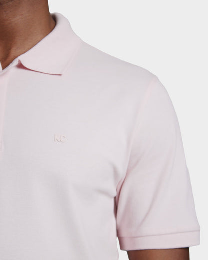 Polo fondo entero para hombre pink