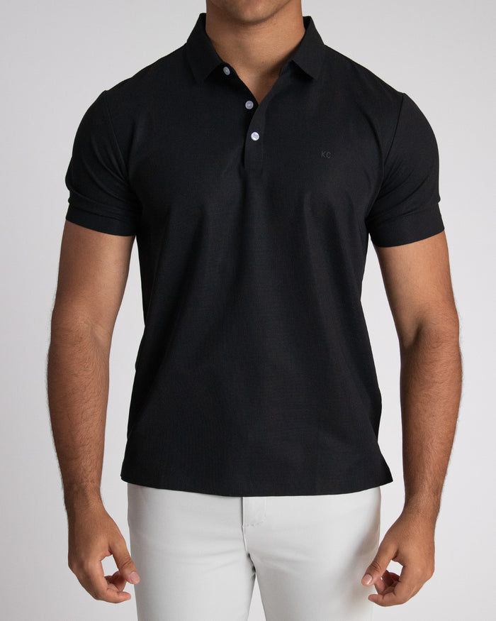 Polo para hombre negro