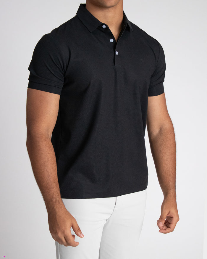Polo para hombre negro