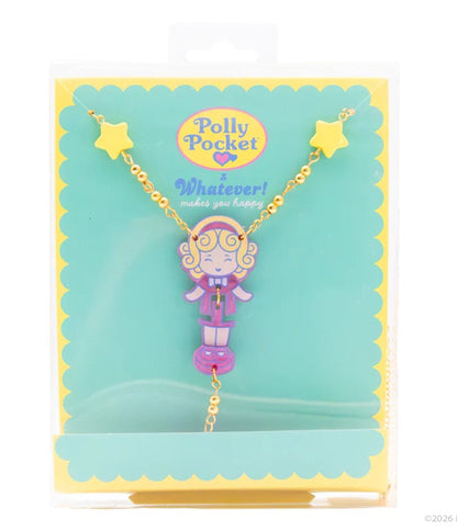 Polly Pocket Pink Bow Necklace
