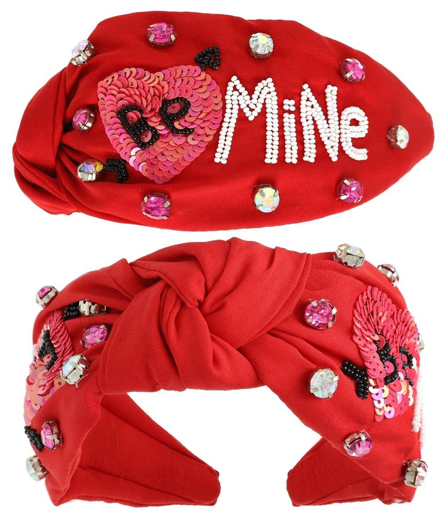 Red Be Mine Knotted Headband