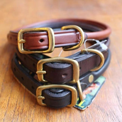 Rolled Dog Collar | Black
