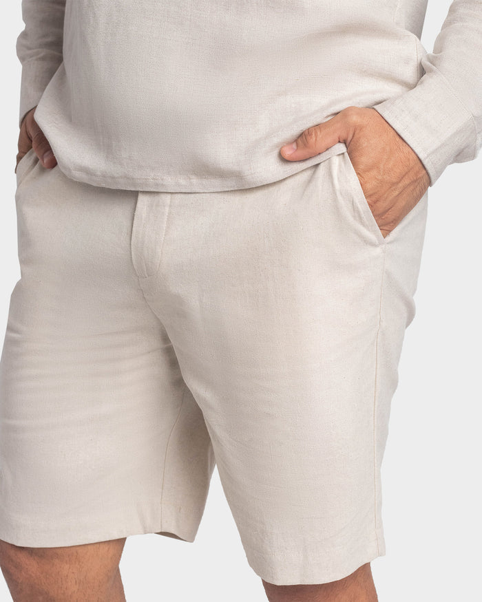 Short de lino para hombre