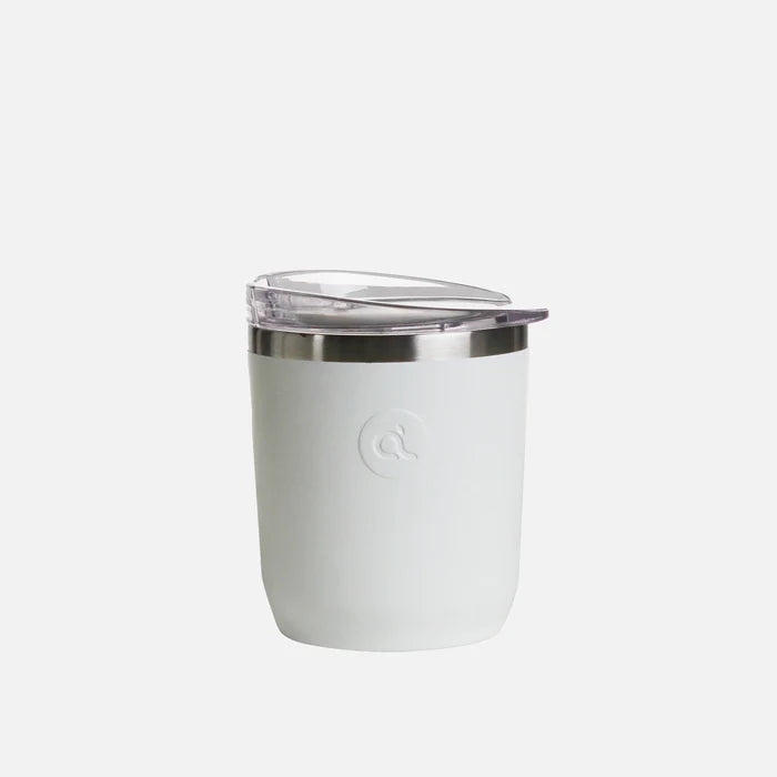 Stainless Steel Drink Cup - White 300ml