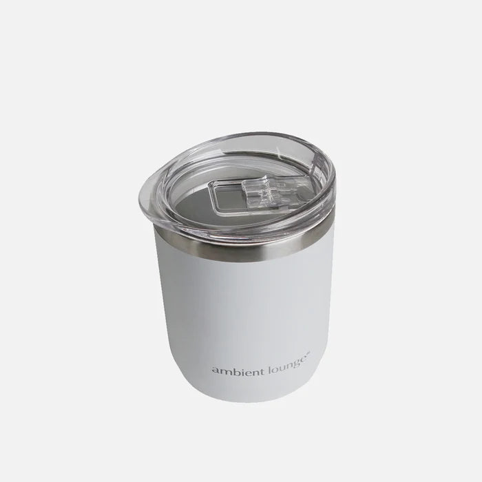 Stainless Steel Drink Cup - White 300ml