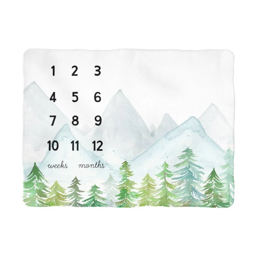 Sugar + Maple | Backdrop Blanket | Forest Milestone