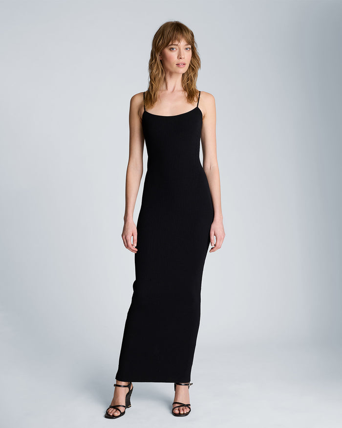 Vestido largo silueta ajustada para mujer